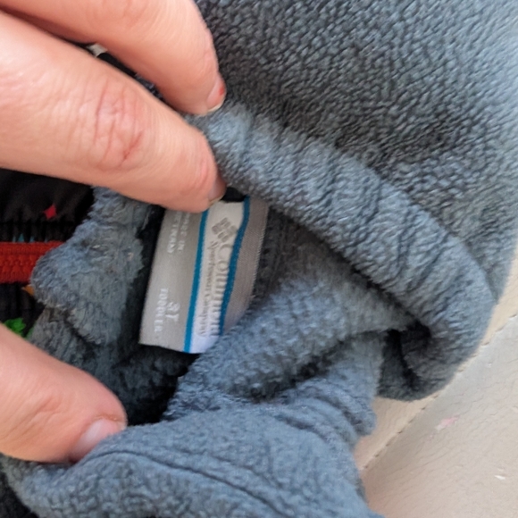 Boys Columbia 3T Gray Fleece Jacket With Forced Animals And Trees - Picture 5 of 5